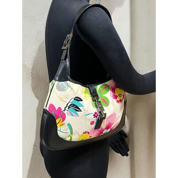 Vintage Gucci 001 – 3306 Flora Jackie Hobo Bag - Picture 7 of 16